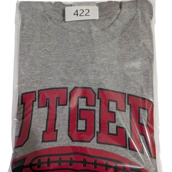 Vintage Y2K Rutgers University Football Shirt Sz M Gray Scarlet Knights Graphic - Picture 8 of 8